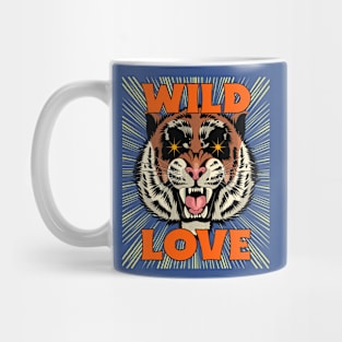 Wild Love Tiger Tigers Laser eyes Tiger Face Mug